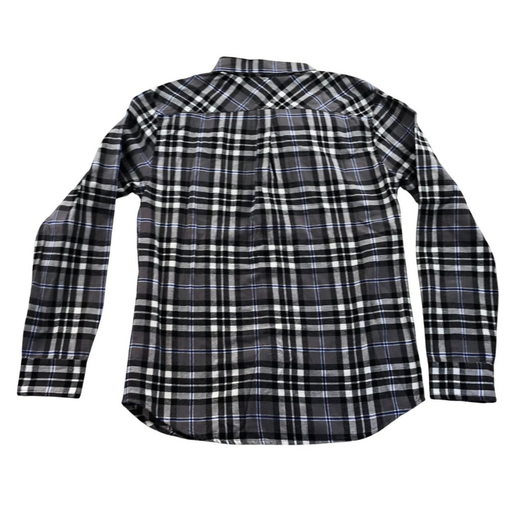 Levis Mens Shirt Small Long Sleeve Plaid Gray Button Down Top Classic Travel - Picture 2 of 13